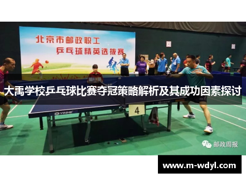 大禹学校乒乓球比赛夺冠策略解析及其成功因素探讨