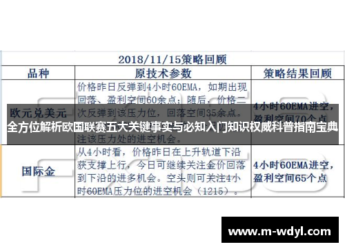 全方位解析欧国联赛五大关键事实与必知入门知识权威科普指南宝典